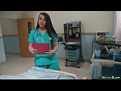 Play MP4 - Asian tgirl nurse Kasey Kei sucks patient and is anal banged