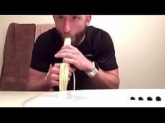 Play MP4 - discreet straight priest sucking on banana HOT