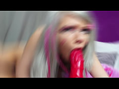 Play MP4 - EMO girl sucks big dildo and plays with holes - DOUBLE PENETRATION - SQUIRT