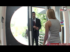 Play MP4 - 18yo tattooed blonde Teen with natural tits in pink socks