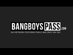 Play MP4 - Old vs young barebacking orgy goes wild and hard quickly