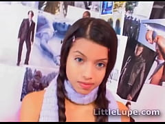 Play MP4 - Petite solo latina teen Little Lupe toys her pussy