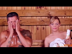 Play MP4 - Top notch blonde babe Baby Dream rides mature man's veiny cock at the spa GP960