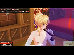 Play MP4 - 無修正エロアニメ　セイバーがキャスターに調教される　AIボイス