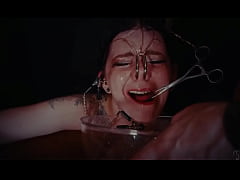 Play MP4 - Emo bondage whore gets face tied and punished with piss