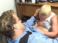 Play MP4 - Blonde Miltf Heidi Mayne with nice tits cock sucks and fucks on desk