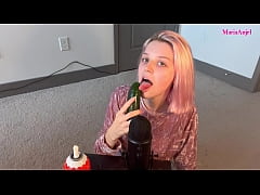 Play MP4 - ASMR-Cucumber Sucking