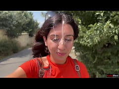 Play MP4 - Public Blowjob in the Bushes with Stranger and Crazy Cumwalk Covered in Cum