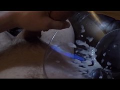 Play MP4 - Bigcockcumshot Pulls his huge swollen balls and throbbing cock spits and shoots cum hands free