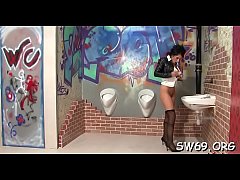 Play MP4 - Marvelous girl gives head at gloryhole and masturbates hard