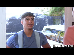 Play MP4 - Hung stepdad fucks stepson & his friend