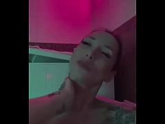 Play MP4 - I love to caress myself in the bathroom under the neon lights&comma; whoever shares the bath with me is ready to get into a dogg&period;&period;&period;