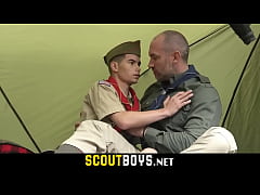 Play MP4 - Tiny twink enjoying big meaty cock in mouth and in hole bareback-SCOUTBOYS&period;NET