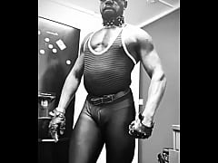 Play MP4 - Black Muscle Leather and Rubber Cum Preview