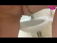 Play MP4 - Classy Filth pisses in public sink