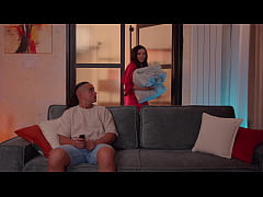 Play MP4 - Caught stepmom changing through the glass door&period; She caught me seduced me and fucked me