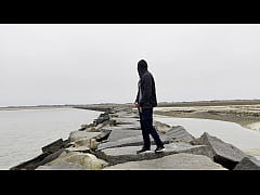 Play MP4 - Rock Hard on Rocks by the Ocean