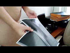 Play MP4 - SEXRETARY Security cam in office Stupid Secretary and scanner scans boobs and pussy on MFP ELDARIO cam 4