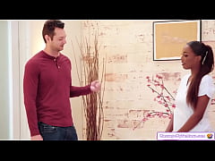 Play MP4 - Big boobs ebony masseuse titfucks client