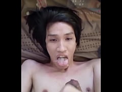 Play MP4 - FagTeetajet Thai Gay Drinking my own cum&comma; cumming in my face