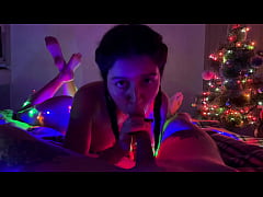 Play MP4 - Girlfriend Gives Christmas Blowjob Falcon Al Katty West - 1&period;15