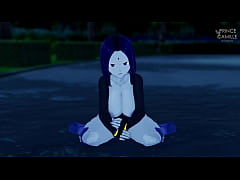 Play MP4 - Raven horny big thighs JOI and facial in a dark forest - Teen Titans