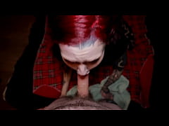 Play MP4 - Tattooed Goth Xio Xander Gives Sloppy Deepthroat And Swallows Cum