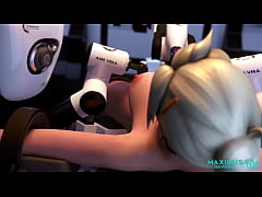 Play MP4 - Mercy made to cum many times and knocked up by dominant AI