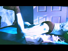 Play MP4 - Sped up Stretching on Floor with roller and briefs for some Sun and Relief in Winter December 2021