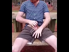 Play MP4 - Ginger guy pissing outside