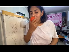 Play MP4 - 18-year-old Mexican stepdaughter strips naked and masturbates for the first time&period;