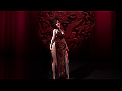 Play MP4 - Sexy oiled Tifa Lockhart in revealing red dress shamelessly dancing pantyless