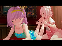 Play MP4 - Kazuradrop And Astolfo Hentai Footjob Sex Fate Grand Order Licking Feet Mmd 3D Clear Blue Clothes