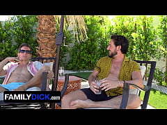 Play MP4 - FamilyDick - Perv Stepdad Shares His Innocent Stepson With Horny Boss By The Pool For Promotion