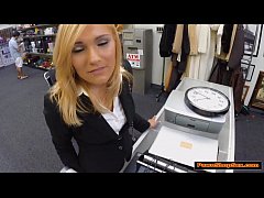 Play MP4 - Blonde MILF Pawnshop owners cock and fucks for extra money