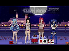 Play MP4 - Strip Poker with Aqua&comma; Mari & Noire Gets Out of Hand&mdash;Ends in a Heated Show