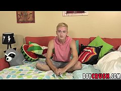 Play MP4 - Interviewed twink jerking off his dick and toying his ass