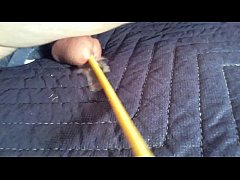 Play MP4 - Yellow plastic in dick cumming
