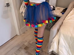 Play MP4 - Halloween Trick-or-Treat Bad Bunny Gets Candy Cum and Squirts on His Cock