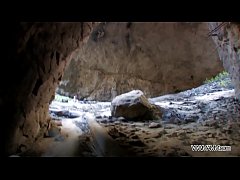 Play MP4 - Teeny redhead open her ass for stranger in public