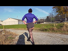 Play MP4 - Office Milf - Upskirt Tease