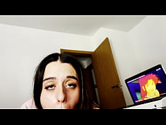 Play MP4 - cream and milk in the mouth