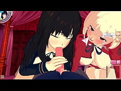 Play MP4 - 【Spider Lily CHISATO&times;TAKINA】Male take POV 3P SEX 3DCG HENTAI EROGE KOIKATSU JAPANESE【ice recoil】