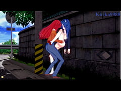 Play MP4 - Tsubasa Kazanari and Kanade Am&omacr; intense lesbian play and futanari sex&period; - Symphogear Hentai