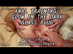Play MP4 - Anal Training&colon; Glow in the Dark Glass Plug