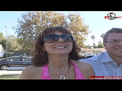 Play MP4 - Brunette milf enjoy the big cock infront of her husband