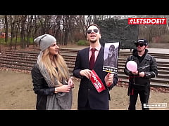 Play MP4 - LETSDOEIT Curvy Blonde Kim Mortenroe has passionate sex with older man in bus