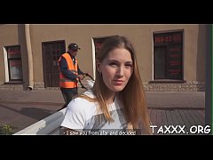 Play MP4 - Bare model fucks with the agent