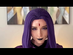 Play MP4 - Sexy Raven Gave Herself Fucked in All Poses till Cum Inside - Teen Titans Cosplay POV