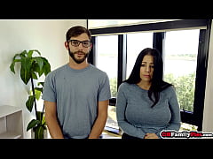 Play MP4 - Petite latina teen stepsister Carmen Caliente twerking on stepbros big cock